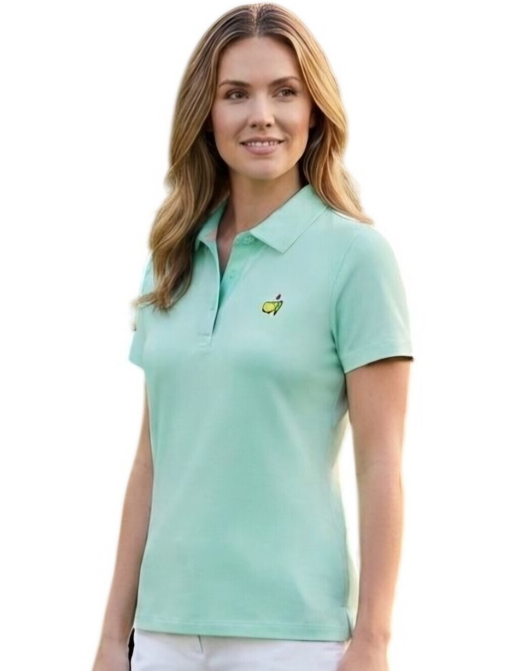 Magnolia Lane Collection Master's Logo Augusta Golf Mint Polo Shirt Size S